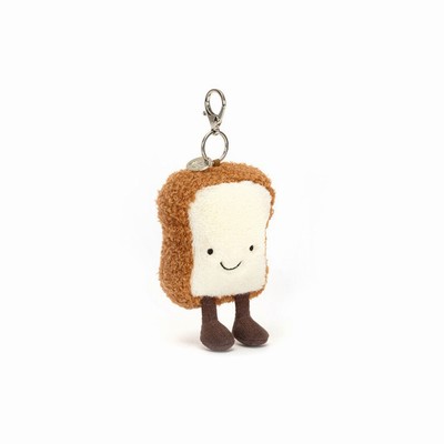 Jellycat Amuseables Toast Bag Charm Australia | 108675CMJ